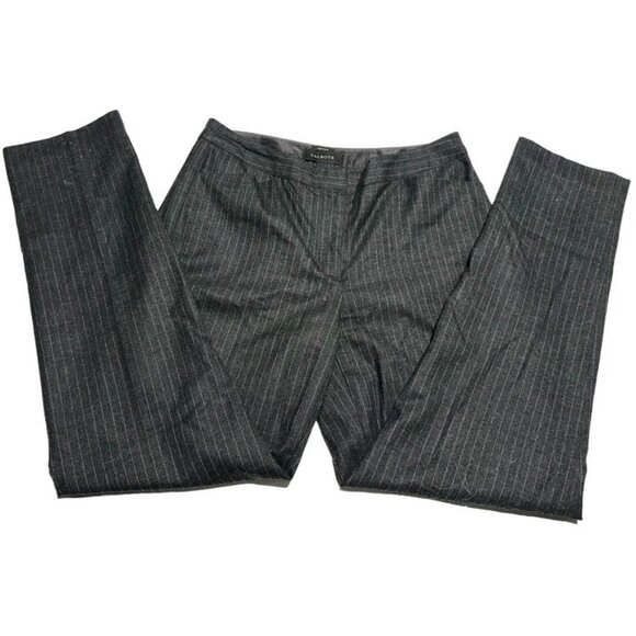 Talbots Wool Pinstripe Pants Gray Size 6 - Picture 1 of 9